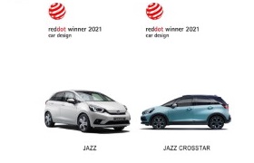 Jazz e:Hev, Jazz Crosstar e:Hev i skuter Forza 750 zdobywają Red Dot Award 2021